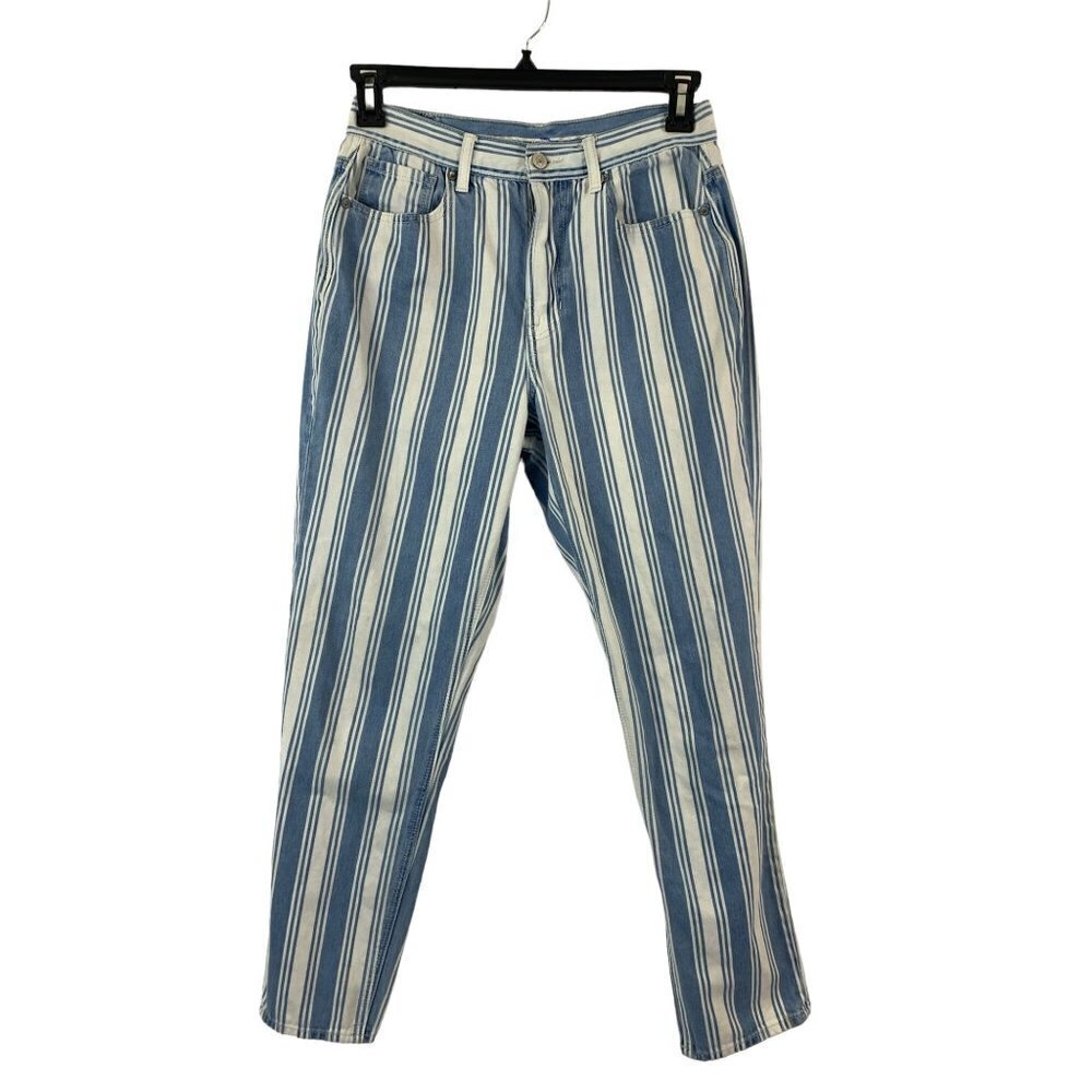 American Eagle Women's Light Blue & White Jeans